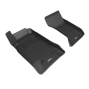 Mazda MX-5 Miata Floor Mats - Front - 3D MAXpider - KAGU Series, Carbon Fiber Embossed Pattern - Black - `06-`15